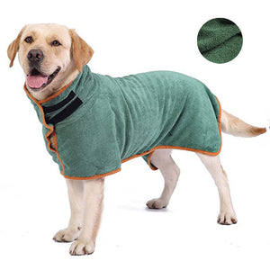 Quick-Dry Microfiber Pet Bathrobe