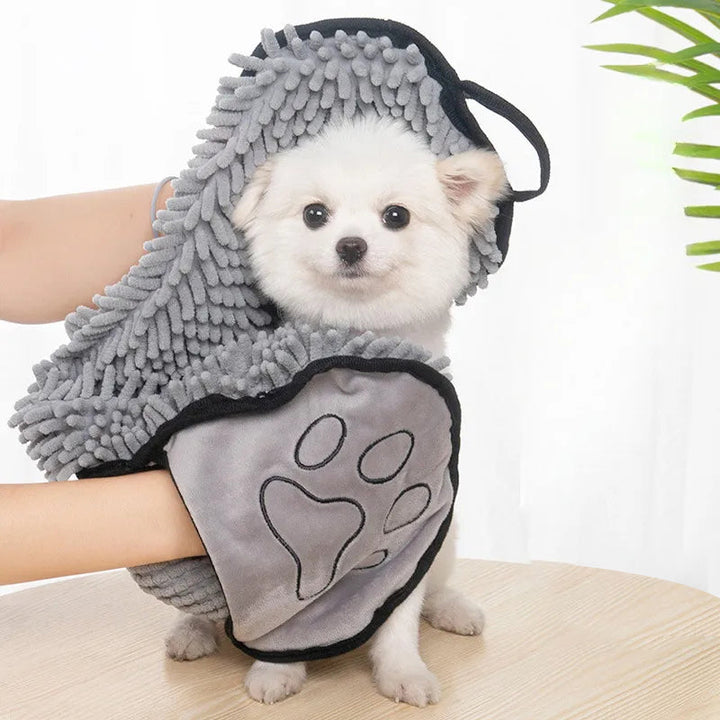 Super Absorbent Microfiber Pet Towel With Hand Pockets